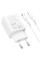 Мережевий зарядний пристрій Hoco N71 Nuevo PD30W+QC3.0 (1USB-A/1C) + кабель Type-C to Lightning - White - фото