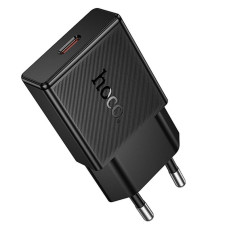 Мережевий зарядний пристрій Hoco N74 Speed ultra-thin PD25W (1USB-C) - Black