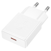 Мережевий зарядний пристрій Hoco N74 Speed ultra-thin PD25W (1USB-C) - White