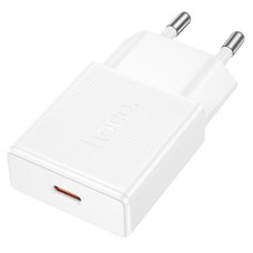 Мережевий зарядний пристрій Hoco N74 Speed ultra-thin PD25W (1USB-C) - White