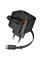 Мережевий зарядний пристрій Hoco C153A Changer With Retractable Cable Type-C PD20W - Black - фото