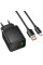 Мережевий зарядний пристрій Hoco C157A Smart PD30W+QC3.0 (1USB-A/1C) + кабель USB to Type-C - Black - фото