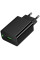 Мережевий зарядний пристрій Hoco CS92A Leader 18W+QC3.0 (1USB-A) - Black - фото