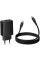 Мережевий зарядний пристрій Hoco CS94A Leader PD20W+QC3.0 (1USB-A/1C) + кабель Type-C to Type-C - Black - фото