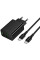 Мережевий зарядний пристрій Hoco CS94A Leader PD20W+QC3.0 (1USB-A/1C) + кабель Type-C to Type-C - Black - фото