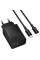 Мережевий зарядний пристрій Borofone BAS76A Source PD30W+QC3.0 (1USB-A/1C) + кабель Type-C to Lightning - Black - фото