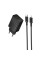 Мережевий зарядний пристрій Borofone BAS76A Source PD30W+QC3.0 (1USB-A/1C) + кабель Type-C to Lightning - Black - фото