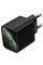 Мережевий зарядний пристрій Hoco CS83A Excellent with digital display PD20W+QC3.0 (1USB-A/1C) - Black - фото