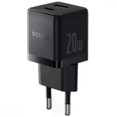 Мережевий зарядний пристрій Baseus Palm Fast Charger 20W (1USB-A/1C) (P10111608) - Cluster Black