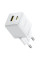 Мережевий зарядний пристрій Baseus Palm Fast Charger 20W (1USB-A/1C) (P10111608) - Moon White - фото