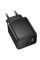 Мережевий зарядний пристрій Hoco C157A Smart PD30W+QC3.0 (1USB-A/1C) - Black - фото