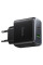 Мережевий зарядний пристрій Hoco C158A Upgrade PD45W (1USB-A/1C) - Black - фото