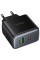 Мережевий зарядний пристрій Hoco C158A Upgrade PD45W (1USB-A/1C) - Black - фото