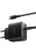Сетевое зарядное устройство Hoco C158A Upgrade PD45W (1USB-A/1C) + кабель Type-C to Type-C - Black - фото
