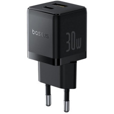 Мережевий зарядний пристрій Baseus Palm Fast Charger 30W (1USB-A/1C) (P1011160A) - Cluster Black