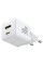 Мережевий зарядний пристрій Baseus Palm Fast Charger 30W (1USB-A/1C) (P1011160A) - Moon White - фото