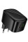 Мережевий зарядний пристрій Hoco CS102A Folding PD30W+QC3.0 (1USB-A/1C) - Black - фото