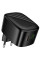 Мережевий зарядний пристрій Hoco CS101A Folding PD20W+QC3.0 (1USB-A/1C) - Black - фото