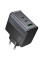 Мережевий зарядний пристрій Hoco CS75A Star Speed PD70W+QC3.0 (1USB-A/2C) - Midnight black - фото