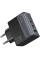 Мережевий зарядний пристрій Hoco CS75A Star Speed PD70W+QC3.0 (1USB-A/2C) - Midnight black - фото