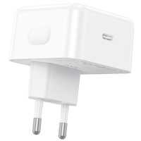 Мережевий зарядний пристрій Hoco C161A Speed PD40W (1USB-C) - White