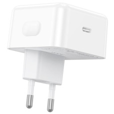 Мережевий зарядний пристрій Hoco C161A Speed PD40W (1USB-C) - White