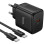 Мережевий зарядний пристрій Hoco N83 Profit PD40W (1USB-C) + кабель Type-C to Type-C - Black