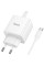 Мережевий зарядний пристрій Hoco N83 Profit PD40W (1USB-C) + кабель Type-C to Type-C - White - фото