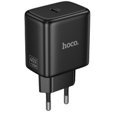 Мережевий зарядний пристрій Hoco N83 Profit PD40W (1USB-C) - Black