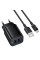 Мережевий зарядний пристрій Borofone BAS81A Star 10.5W (2USB-A) + кабель USB to MicroUSB - Black - фото