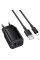 Мережевий зарядний пристрій Borofone BAS81A Star 10.5W (2USB-A) + кабель USB to Lightning - Black - фото