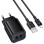Мережевий зарядний пристрій Borofone BAS81A Star 10.5W (2USB-A) + кабель USB to Lightning - Black