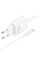 Мережевий зарядний пристрій Borofone BA110A Lemi 7.5W (1USB-A) + кабель USB to Type-C - White - фото