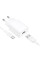 Мережевий зарядний пристрій Borofone BA110A Lemi 7.5W (1USB-A) + кабель USB to Type-C - White - фото