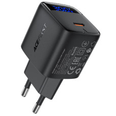 Мережевий зарядний пристрій Acefast A115 PD30W GaN (1USB-C) - Black