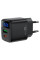 Мережевий зарядний пристрій Acefast A116 PD35W+QC3.0 GaN (1USB-A/1C) - Black - фото