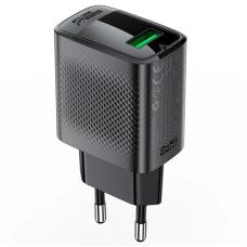 Мережевий зарядний пристрій Acefast A90 QC3.0 18W (1USB-A) - Black