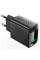 Мережевий зарядний пристрій Acefast A90 QC3.0 18W (1USB-A) - Black - фото