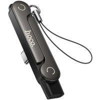 Перехідник Hoco UA47A Type-C male to Type-C female adapter - Black