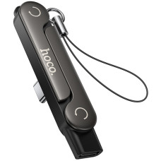 Перехідник Hoco UA47A Type-C male to Type-C female adapter - Black