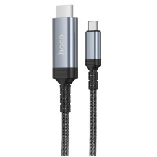 Перехідник Hoco UA43 Type-C to HDTV HD (1.8m) - Metal gray