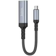 Перехідник Hoco UA43A Type-C to HDTV (0.2m) - Metal gray