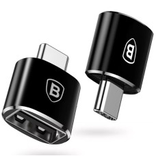 Перехідник Baseus USB Female To Type-C Male Adapter Converter (CATOTG) - Чорний