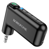 Bluetooth аудіо ресивер Borofone BC35 (AUX 3.5mm) - Чорний