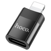 Переходник Hoco UA17 Lightning Male to Type-C Female - Черный