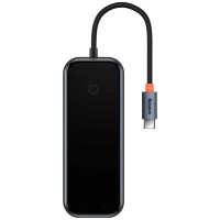 Перехідник Baseus Hub AcmeJoy 5-Port Type-C (HDMI*1+USB3.0*2+USB2.0*1+Type-C PD&Data*1) (WKJZ) - Dark Gray