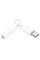 Перехідник Hoco LS35 Type-C to 3,5 AUX - White - фото