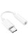 Перехідник Hoco LS35 Type-C to 3,5 AUX - White - фото