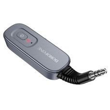 Bluetooth аудіо ресивер/трансмітер Borofone BC51 Clear way (AUX 3.5mm) - Metal gray