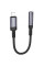 Перехідник Borofone BV24 Graceful Lightning to 3.5mm - Metal grey - фото
